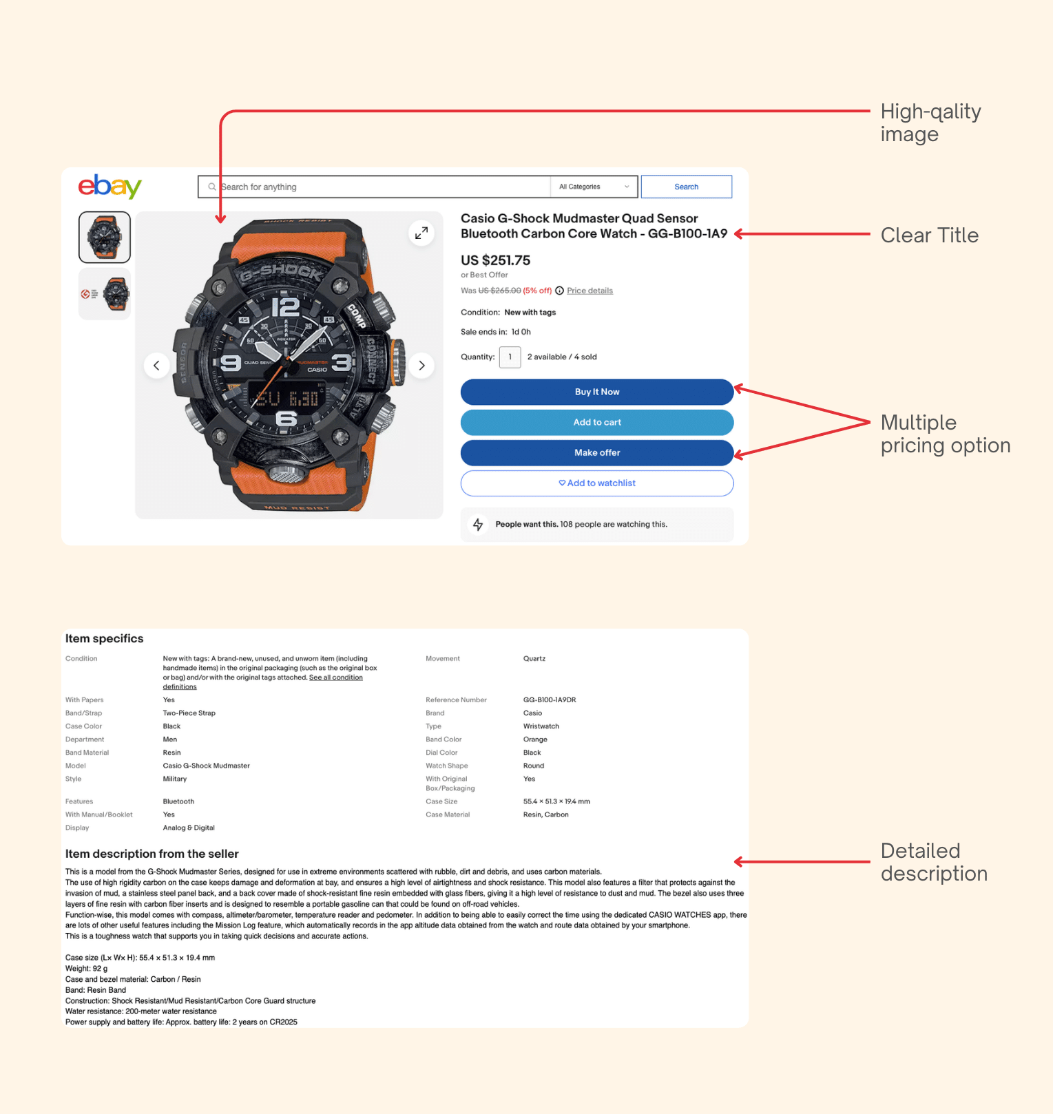 ebay listing example