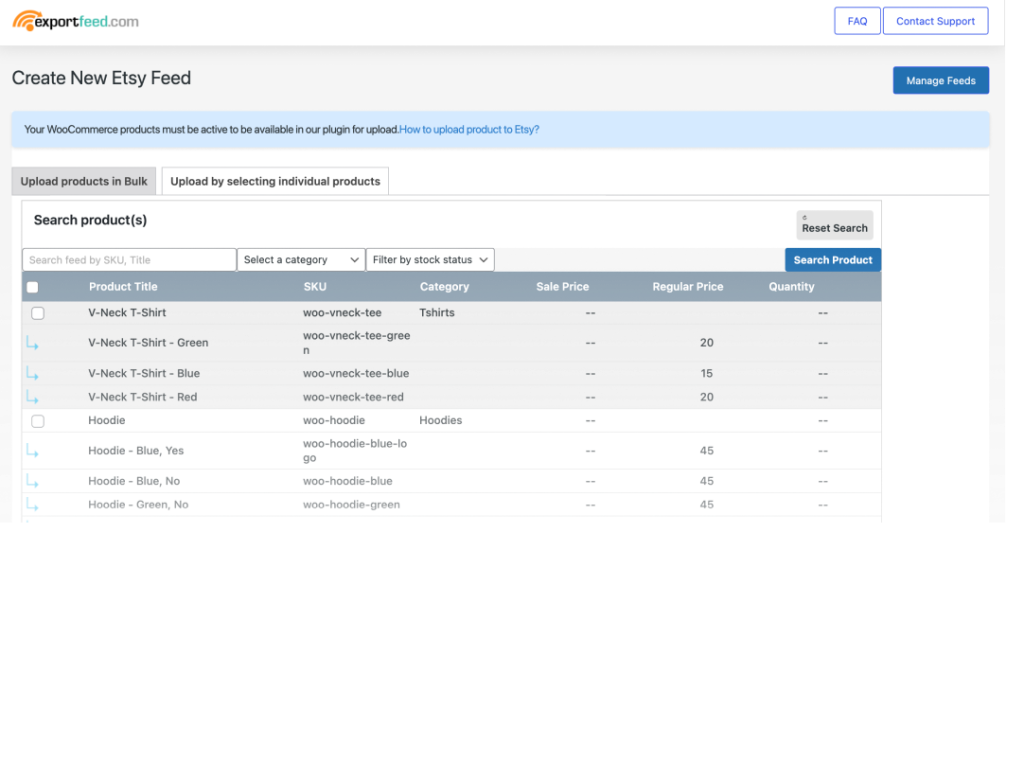 Upload WooCommerce Products to Etsy