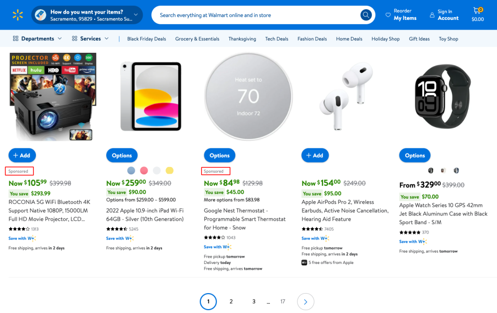 Black Friday Electronics Deals 2024 Walmart com 11 26 2024 01 34 PM 1