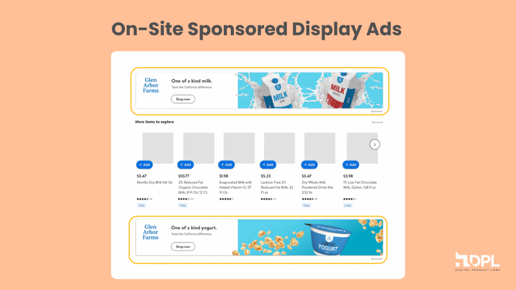 On site Display Walmart Ads 1
