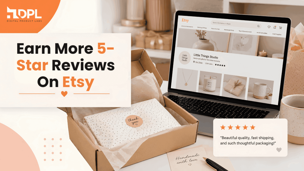 Earn 5-star reviews on Etsy - DPL
