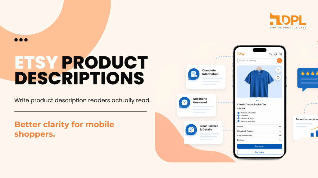 Etsy product description template for high conversion - DPL