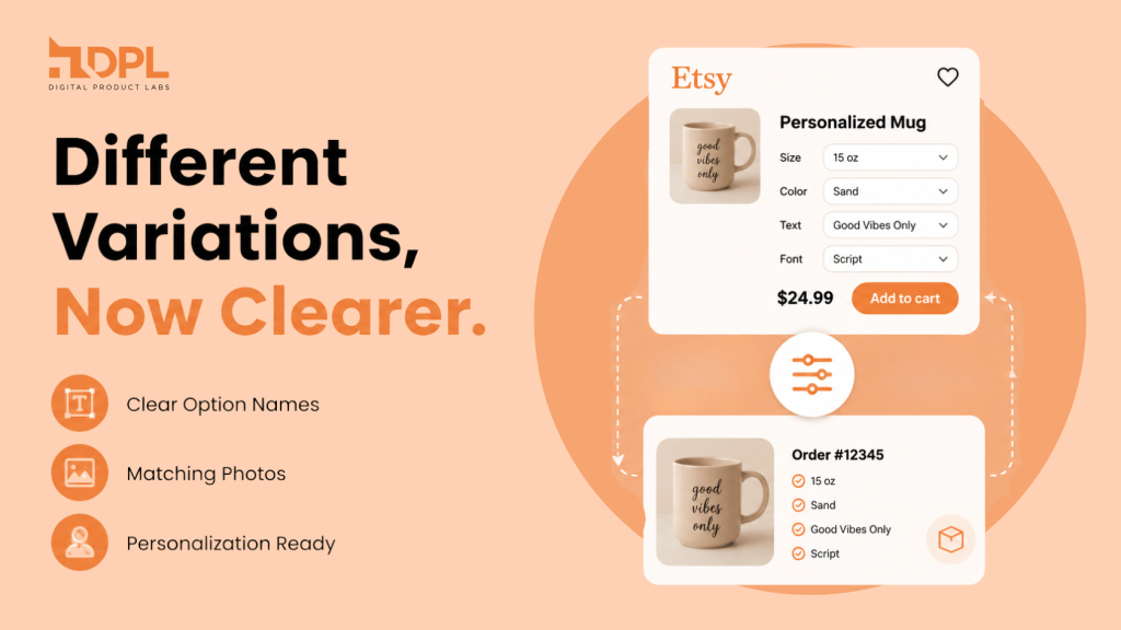 Managing Etsy different variations - DPL