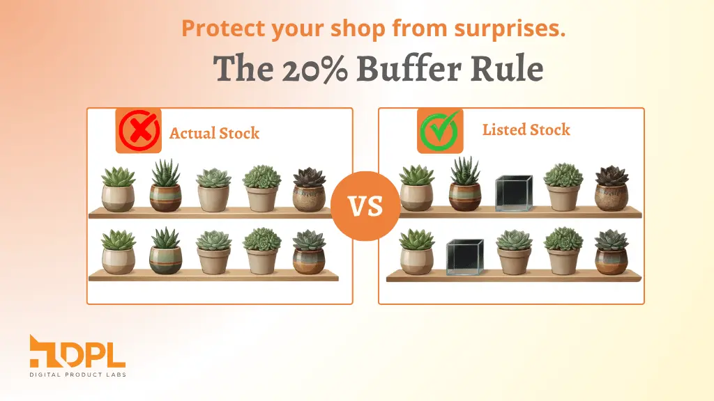 Buffer rule for Etsy stock